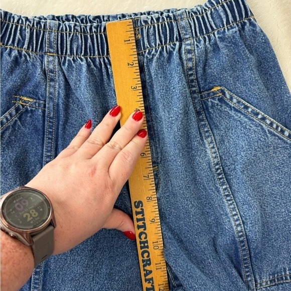 Vintage Cherokee Jeans 8 Women’s Denim Paper Tag barrel elastic 90s Mom Jeans - Picture 12 of 16